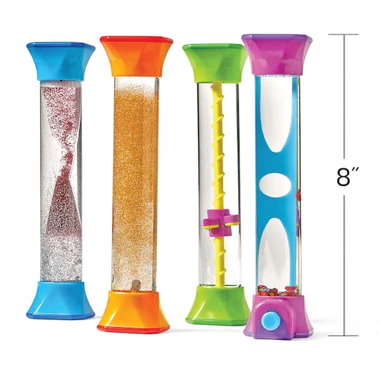 hand2mind® 8" Sensory Fidget Tubes, 4ct.